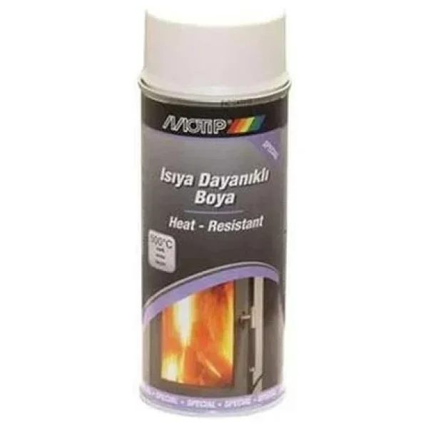 Motip Isıya Dayanıklı Sprey Boya Beyaz Motip Isıya Dayanıklı Sprey Boya Beyaz - Görsel 3