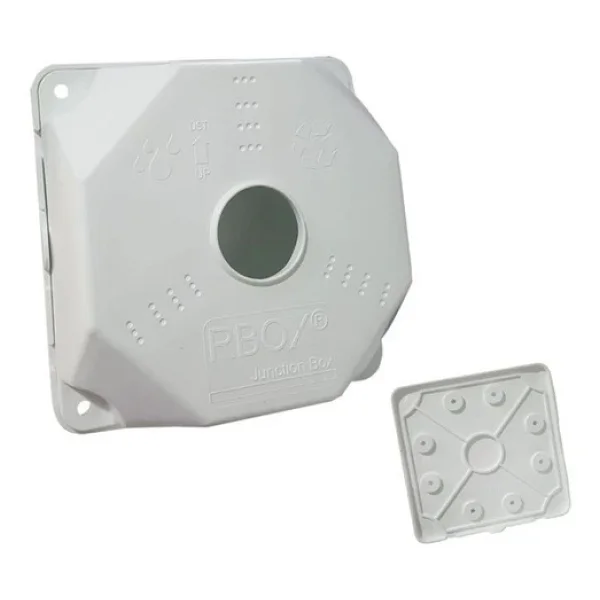 RBOX WX8 Juncition Duvar Buatı Kamera Montaj Buat Muhafaza Kutusu Taban Dahil Büyük Boy