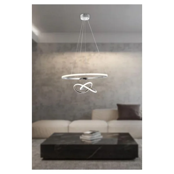 Eray Aydınlatma 2092-40 Kr Krom LED Avize - Görsel 5