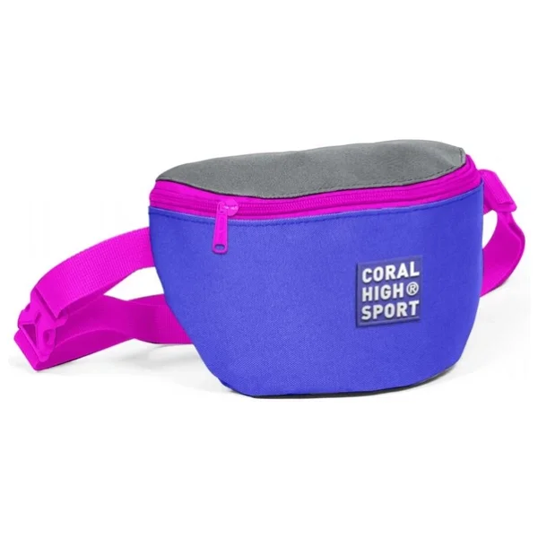 Coral High Sport Mor-Gri İki Bölmeli Bel Çantası - Görsel 3