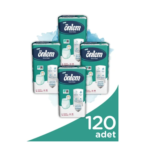 Önlem Emici Külot Büyük Boy L 30'lu 4 Adet Hasta Bezi - Görsel 5