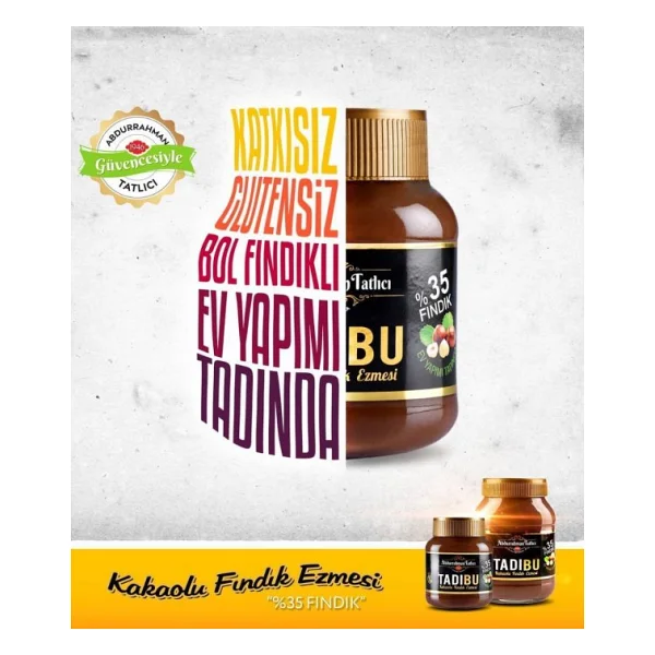 Abdurrahman Tatlıcı Tadıbu Kakaolu Fındık Ezmesi 330 Gr 4'lü - Görsel 5