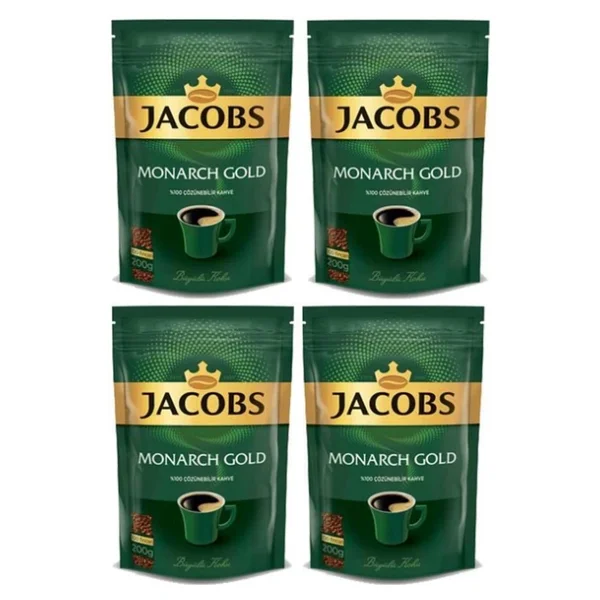 Jacobs Monarch Gold Granül Kahve 200 Gr Eko Paket 4'lü - Görsel 2