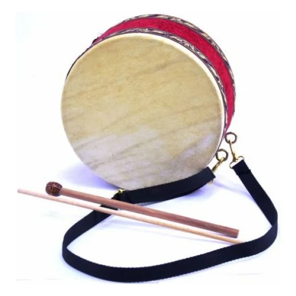 Çocuk Davulu Hayvan Derili 17cm +2 Tokmak - Görsel 5