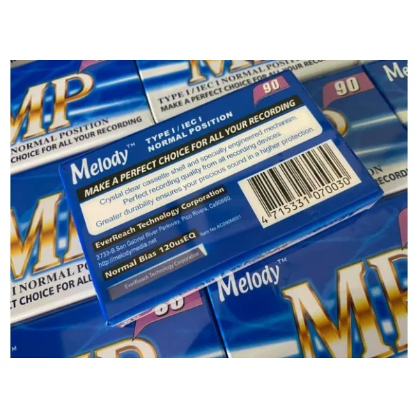 Melody Boş Kaset 90lık - Mp Ses Kayıt Kaseti - Teyp Kaseti - Görsel 7