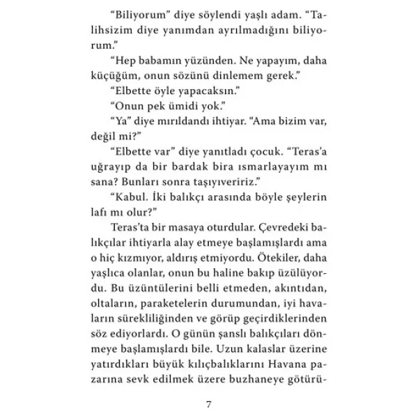 Yaşlı Adam Ve Deniz - Ernest Hemingway - Görsel 7
