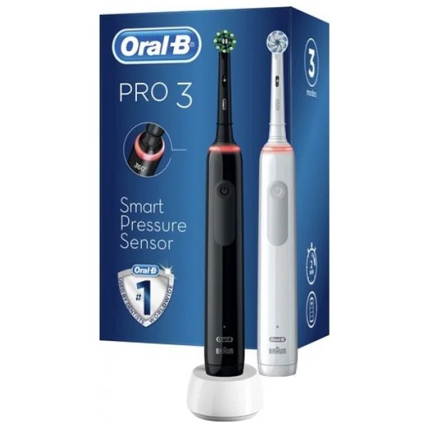 Oral-B Pro 3 3900 2'li Şarjlı Diş Fırçası - Görsel 2