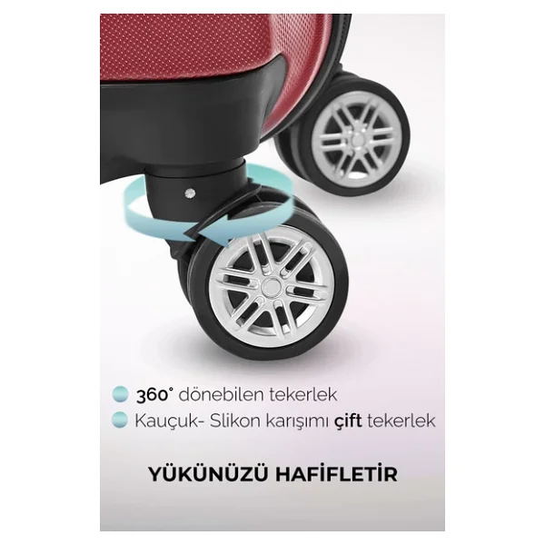 Polo&Sky Elmas Abs Kabin Boy Valiz - Görsel 5