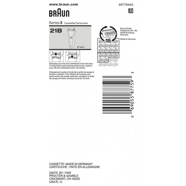 Braun Series 3 21b Tıraş Makinesi Yedek Başlığı - Görsel 2