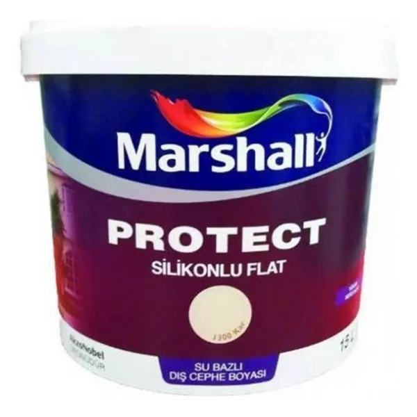 Marshall Protect Silikonlu Flat 2.5 Lt Dış Cephe Boyası - Görsel 3