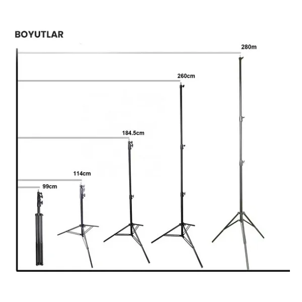 Gdx Ls-288 Plus 280 Cm Yaylı Kalın Işık Ayağı - Görsel 5