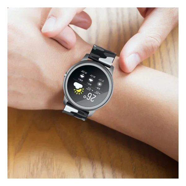E2m Huawei Watch 20mm Krd-24 Kamuflaj Kordon Mavi - Görsel 4