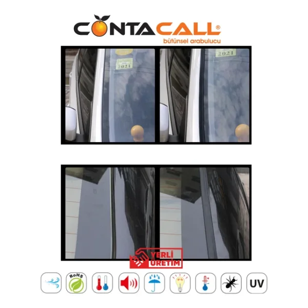 Contacall Üniversal Oto Kenar Fitilleri Ön Arka Cam Ve Sunroof Fitili 5 Metre - Görsel 6