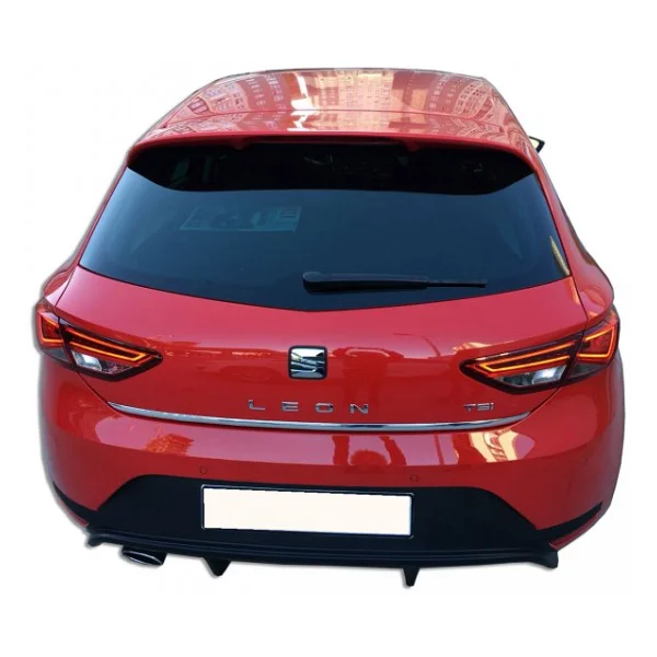 Seat Leon Mk3 - 5f 2013 - 2016 Style Uyumlu Arka Tampon Eki - Difüzör (Plastik) - Görsel 4