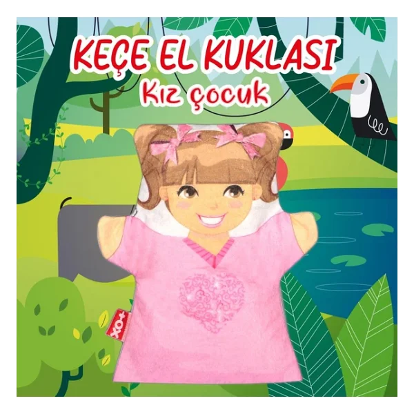 Tox Kız Aile Bireyleri Keçe El Kukla - Görsel 4