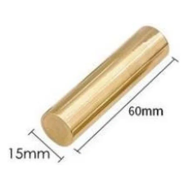 Boş Mum Mühürü Pirinç Silindir Sütun Damga 15x60mm - Görsel 2