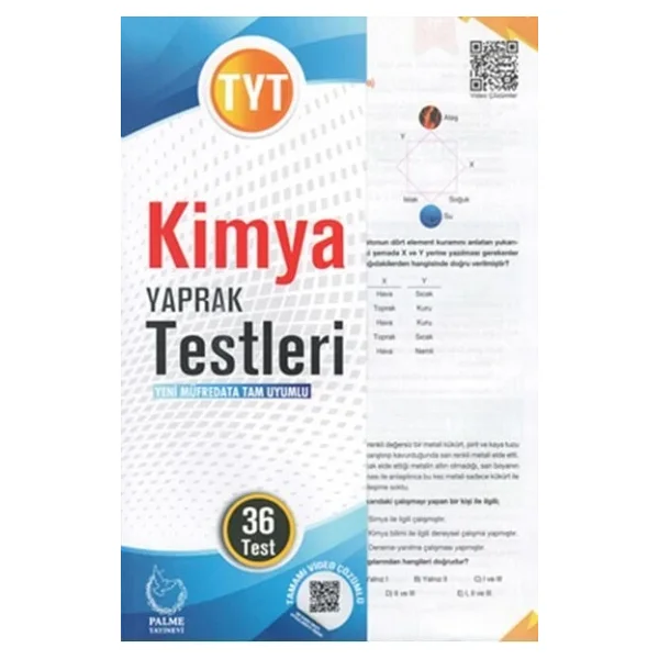 Palme Yayınevi Tyt Kimya Yaprak Test - Görsel 3