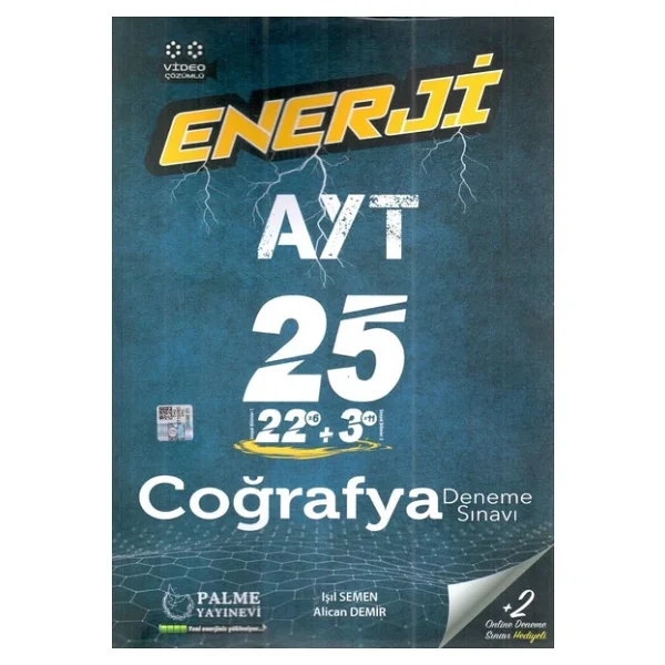 Palme Yayınevi Ayt Enerji Coğrafya 25 Deneme Sınavı - Görsel 3