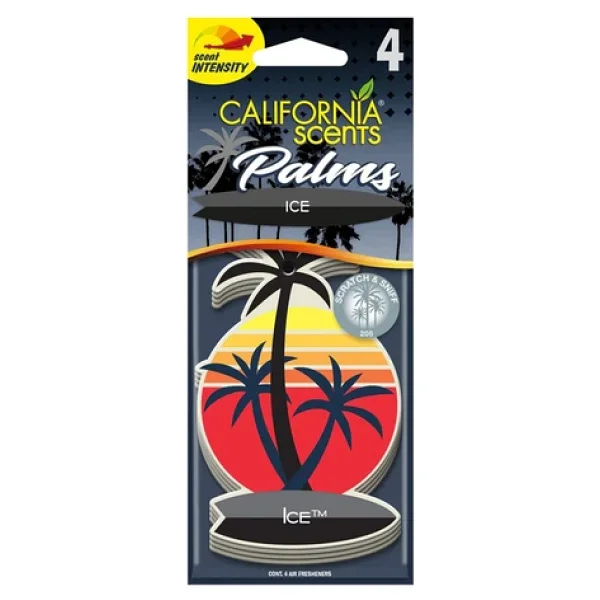California Scents Palms Ice Asma Araba Kokusu 4 Adet - Görsel 3