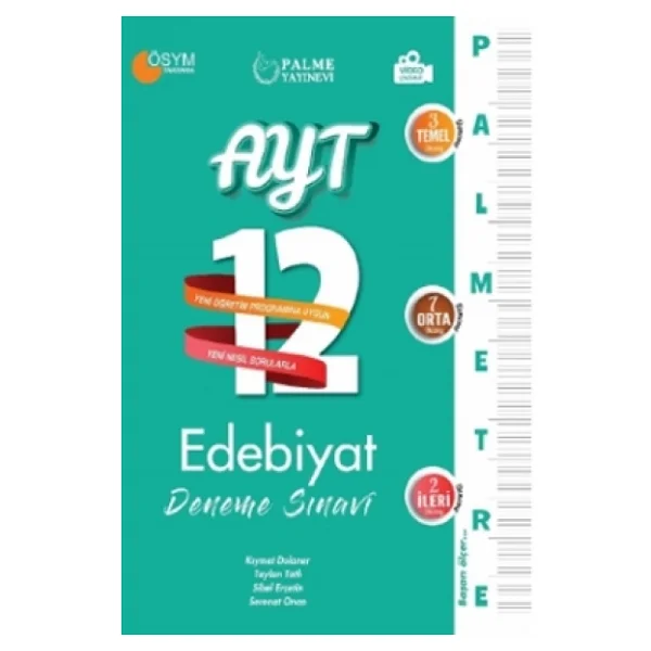 Palme Yayınevi Ayt Palmetre Edebiyat 12 Deneme Sınavı - Görsel 3