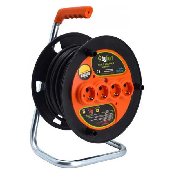 Bylion Pmk-30325-F 3x2.5 Mm 30 M 4'lü Makaralı Uzatma Kablosu - Görsel 4