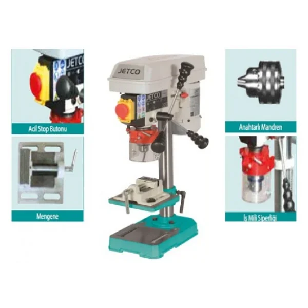 Jetco Jdp-13 350 W Sütunlu Matkap - Görsel 6