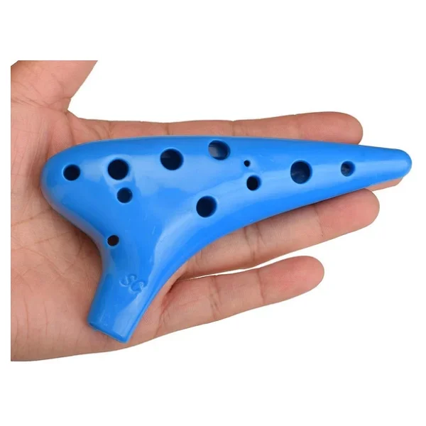 Valkyrie Ocarina 12 Delik Ocarina Alto C Ocarina Flüt Ocarina Sualtı Müzik Nefesli Enstrüman - Görsel 3