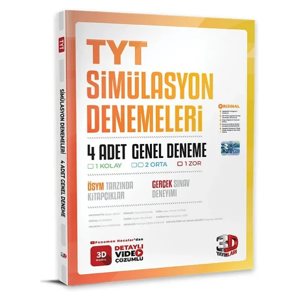 3d Yayınları Tyt Simülasyon 4'lü Genel Deneme - Görsel 4