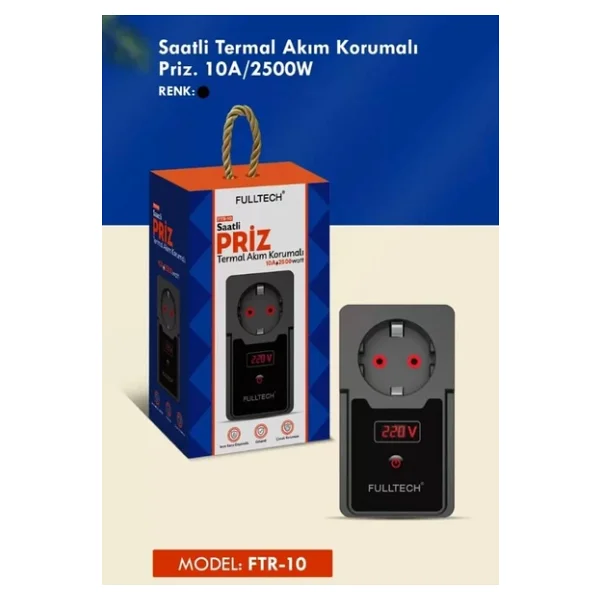 Fulltech Ftr-10 2500 Joule Kablosuz Akım Korumalı Priz - Görsel 3