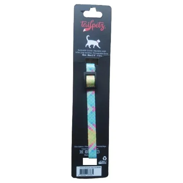 Tailpetz Cat Color Easy & Safety Lock Mırror Ayarlanır Kedi Boyun Tasması - Renkli - Standart - Görsel 3