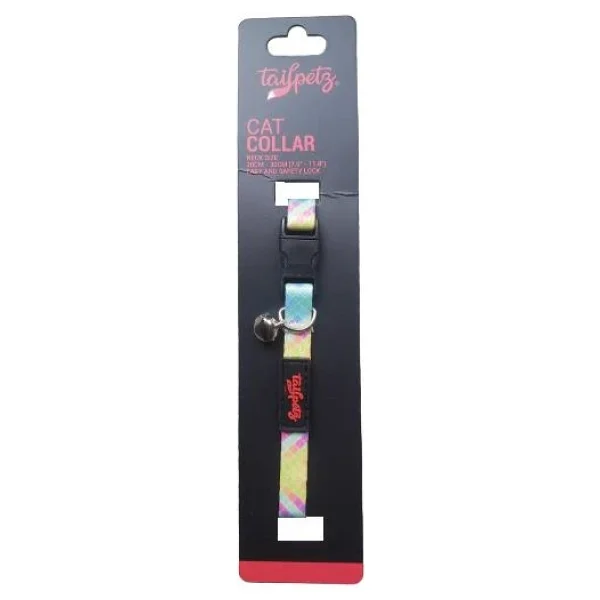 Tailpetz Cat Color Easy & Safety Lock Mırror Ayarlanır Kedi Boyun Tasması - Renkli - Standart - Görsel 4