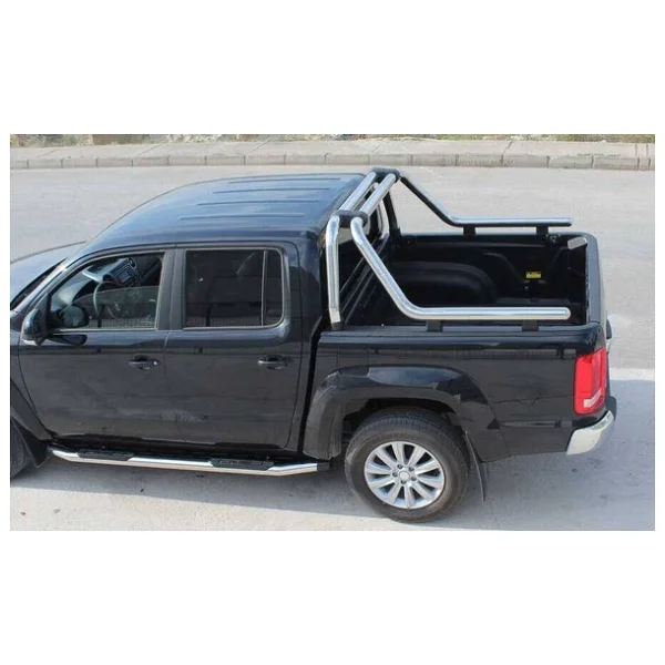 Omsa Mitsubishi L200 Kobra Roll Bar Çap:76 Krom 2007-2015 Arası - Görsel 4