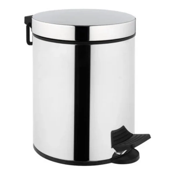 Vitra A44154 Base 100 5 Lt Krom Banyo Çöp Kovası - Görsel 3