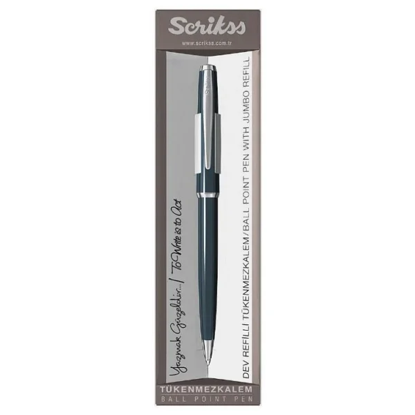 Scrikss Vintage 52 Lacivert Tükenmez Kalem - Görsel 4