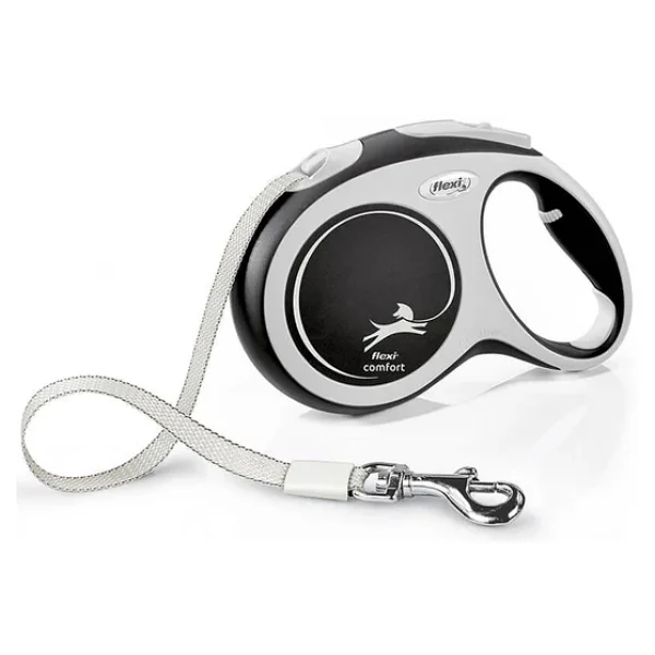 Flexi New Comfort 5 m Şerit Large Siyah Otomatik Köpek Tasması - Görsel 6