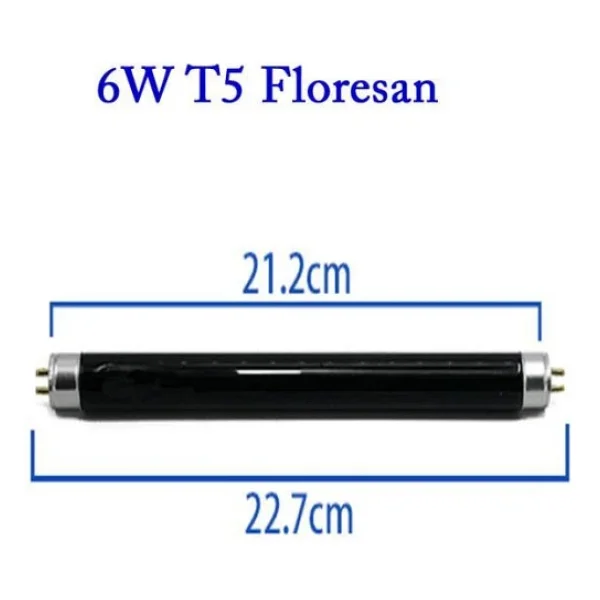 Şahnet 6w T5 Blb Floresan Ampul Mor Işık - Para Makinesi Lambası - Görsel 4