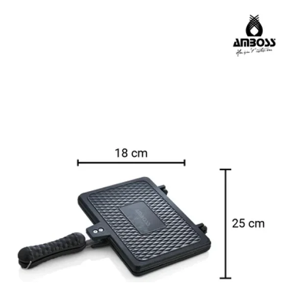Amboss Kuvars Döküm Ocak Üstü Tost Makinesi - Görsel 7