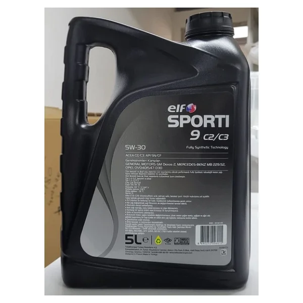 Elf Sporti 9 5w-30 C2/C3 5 Lt Motor Yağı - Görsel 2