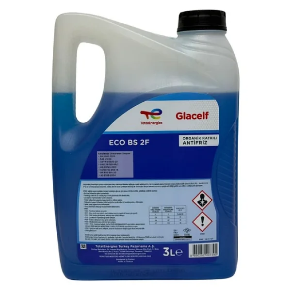 Total Glacelf Eco Bs Organik 3 Lt 5'li Mavi Antifriz - Görsel 2