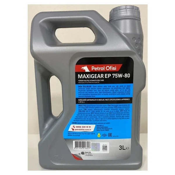 Petrol Ofisi Maxigear Ep 75w-80 3 Lt Şanzıman Yağı - Görsel 8