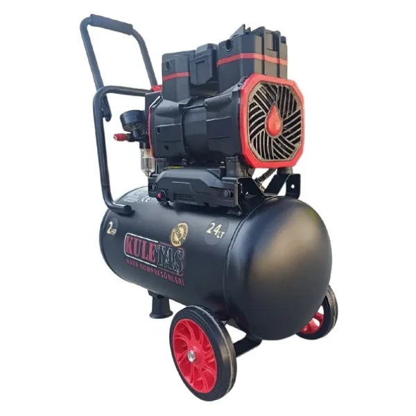 Kuletaş Premium 24 Lt 2 Hp 8 Bar Sessiz Yağsız Hava Kompresörü - Görsel 3