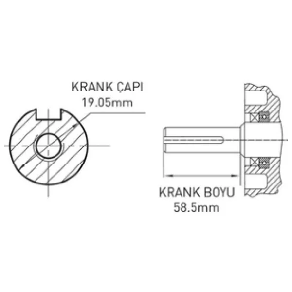 Kama By Reis Gk210 7 Hp Kamalı İpli Benzinli Makine Motoru - Görsel 4
