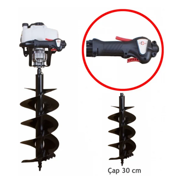 General Power Gp-Ag63b 30 Cm 3.1 Hp Toprak Burgu Makinesi - Görsel 4