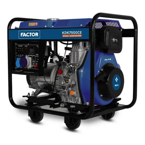 Factor Kdk7500ce 6.9 Kva İpli/Marşlı Dizel Jeneratör - Görsel 3