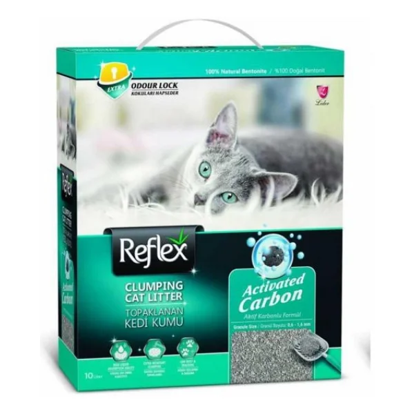 Reflex Aktif Karbonlu 10 Lt Topaklanan Kedi Kumu - Görsel 3