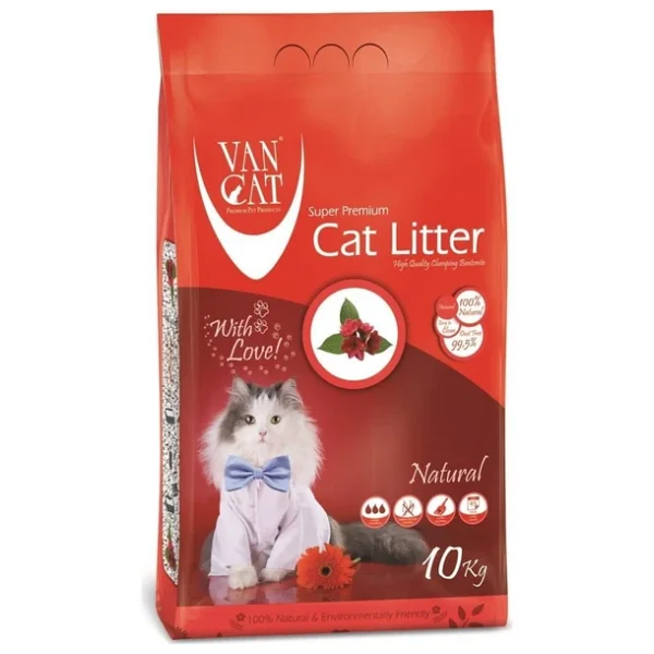 Vancat Natural 10 Kg/11.8 Lt İnce Taneli Bentonit Kedi Kumu - Görsel 6