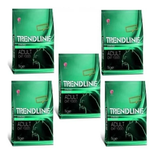 Trendline Tavuklu 1 Kg 5'li Kısırlaştırılmış Yetişkin Kedi Maması - Görsel 6