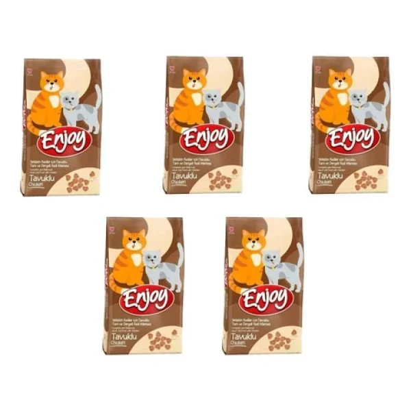 Enjoy Tavuklu 1 Kg 5'li Yetişkin Kedi Maması - Görsel 5