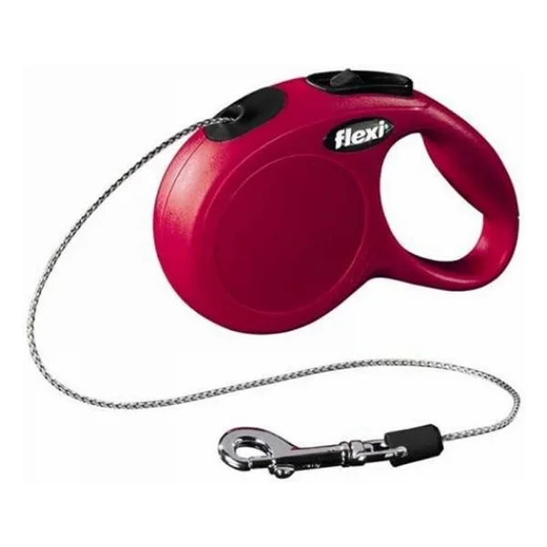 Flexi New Classic 3 M İp Xsmall Kırmızı Otomatik Köpek Tasması - Görsel 7