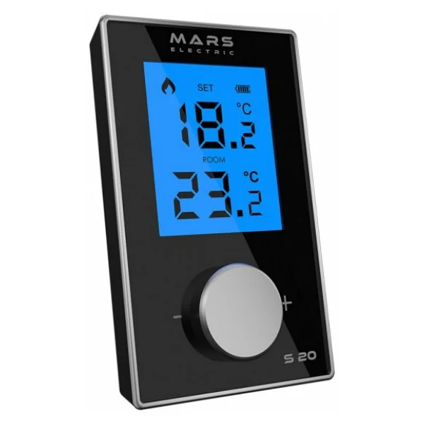 Mars S20 Siyah Kablosuz Dijital Termostat - Görsel 6